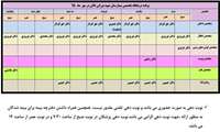 درج برنامه ویزیت پزشکان درمانگاه تخصصی مهر ماه  95