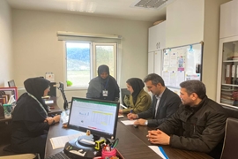 بازدید نوروزی سرپرست بیمارستان شهید نورانی تالش از واحد های فعال در ایام تعطیلات نوروز 1404