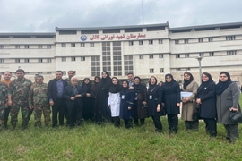 کاشت ٣٠ اصله نهال در بیمارستان شهید نورانی تالش بمناسبت گرامیداشت روز پرستار